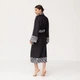 Кимоно женское из плюшевого велюра Kimono Black and White Zebra 18370 3XL - изображение 5