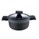 Каструля з кришкою MasterРro Gastro reeco BGMP-8108 28 см 7.2 л чорна - зображення 2