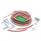 Пазлы 3D футбольный стадион Da Luz, Benfica, трехмерный конструктор-головоломка для детей, из 84 пазлов - изображение 4