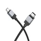 Кабель HOCO X110 Honorific charging data cable Type-C to Type-C 60W 3A 1m Black - зображення 1
