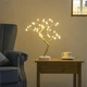 Настольный светильник ночник Bonsai Tree LED декоративный для интерьера с питанием от USB и батареек гибкие ветки для создания уютной атмосферы в спальне или гостиной светодиодный осветительный прибор для декора стола - изображение 3