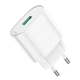 Адаптер мережевий HOCO Fighter single port charger C109A |1USB, 18W/3A, QC| White - изображение 5
