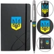 Набор Parker JOTTER Originals UKRAINE Black CT BP Трезубец сине-желтый (шариковая ручка + блокнот Parker) - изображение 1
