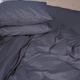Простынь MirSon Mikrosatin Premium №19-0000 Monument однотонная 200x220 см (2200007235704) - изображение 2