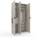 Шкаф Metkas Home A015L 1200 x 420 x 2300 мм ЛДСП Кашемир (MA015L-K) - изображение 2