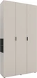 Шкаф Metkas Home A015L 1200 x 420 x 2300 мм ЛДСП Кашемир - Антрацит (MA015L-KA) - изображение 1