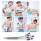 Ручной вибромассажер для всего тела 8в1 Magic Massager, вибрационный массажер с сменными насадками VMG-81-White/Blue - изображение 3