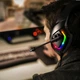 Ігрові дротові навушники Onikuma K1-B з мікрофоном та LED RGB підсвічуванням геймерська гарнітура Black - зображення 2