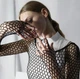 Лонгслив капроновый эластичная сетка на тело с длинным рукавом харадзюку эстетика XL-M Черный - изображение 6