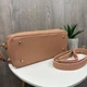 Женская сумка стиль Zara на плечо, сумочка Зара черная эко кожа люкс качество Розово-бежевая - изображение 7