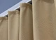 Комплект коротких штор VR-Textil Лен-блэкаут Лен Мешковина № 292ш Бежевый 130х170см 2 шт (35-0275) - изображение 8