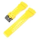 Ремінець для годинника Ремінець для Casio G-Shock GA-100/110/120 Yellow-Glossy BK - зображення 2