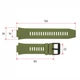 Ремінець для смарт годинника MK66 Army Green - изображение 3