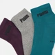 Набор женских носков коротких хлопковых Puma Unisex New Generation Cushioned Qua 93839310 43-46 3 пары Зеленый (8720245622967) - изображение 3