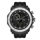 Наручні годинники Sanda 6012 Black-Silver - зображення 1