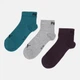 Набір жіночих шкарпеток коротких бавовняних Puma Unisex Quarter Plain 93858903 39/42 3 пари Зелений (8720245637497) - зображення 1