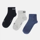 Набір жіночих шкарпеток коротких бавовняних Puma Unisex Quarter Plain 93858914 39/42 3 пари Синій/Сірий (8720245637862) - зображення 1