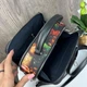 Женская каркасная сумочка экокожа 21х8,5х16 см черная с цветочным принтом (515584) - изображение 7