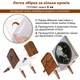 Подставка органайзер для виниловых пластинок Teslyar стойка музыкальная под винил из дерева и акрила Коричневая (PV001) - изображение 10