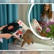 Подставка органайзер для виниловых пластинок Teslyar стойка музыкальная под винил из дерева и акрила Коричневая (PV001) - изображение 11