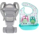 Хипсит, Эрго-рюкзак, кенгуру, переноска Baby Carrier 6в1 Серый слюнявчик-трансформер (n-9900) - изображение 1