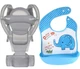 Хипсит, Эрго-рюкзак, кенгуру, переноска Baby Carrier 6в1 Серый слюнявчик-трансформер (n-9897) - изображение 1