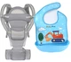 Хипсит, Эрго-рюкзак, кенгуру, переноска Baby Carrier 6в1 Серый слюнявчик-трансформер (n-9891) - изображение 1