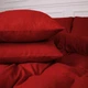 Простынь на резинке MirSon Фланель 009 Red 150x200 см (2200009651939) - изображение 6