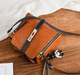 Сумка женская через плечо кросс-боди box bag Коричневая - изображение 2