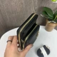 Женская мини сумочка клатч на плечо для телефона экокожа черная классическая мягкая без узоров - изображение 2