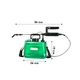 Электрический опрыскиватель Lesko 7.4V 5L Green садовый аккумуляторный ранцевый для сада огорода деревьев - изображение 4