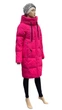 Пуховик женский Towmy кокон с капюшоном TM-BE-2187 L фуксия - изображение 3