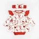 Боди Dexter`s-платье для девочки новогоднее с крылышками и повязкой santa 86 см - изображение 1