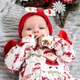 Боди Dexter`s-платье для девочки новогоднее с крылышками и повязкой santa 86 см - изображение 11