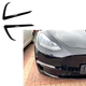 Пластиковая губа на бампер Tesla Model Y 2019 + молдинг бампера юбка черная. - изображение 5