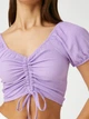 Топ женский Koton 3SAL10144IK353 S Фиолетовый (8683353346517) - изображение 5
