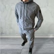 Чоловічий спортивний костюм із плащівки Stone Island L Сірий (VC-76) - зображення 3