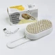 Электрическая паровая щетка для вычесывания собак и кошек Steamy Brush Pet, аккумуляторная щетка расческа с паром по уходу за шерстью XL-889-White/Beige - изображение 4