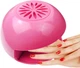 Беспроводная мини сушилка для ногтей Nail Dryer с вентилятором от батареек, Розовая - изображение 4