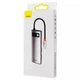 USB-Хаб Baseus Metal Gleam Series 7 в 1 2xUSB3.0 4KHD Type-C Type-C PD TF SD Grey - зображення 2