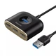 USB-Хаб Baseus Square Round USB to USB 3.0 + 3USB 2.0 1m Black - изображение 4