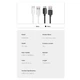 Кабель Essager Weilan USB-A - Type-C 100W/7A Fast Charging Cable 3м black - зображення 4