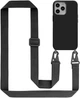 Чехол с ремешком Wave Premium Strap Crossbody Silicone Case для Apple iPhone 13 14 Black - изображение 1