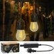 Декоративная садовая ретро-гирлянда с Wi-Fi управлением 15 м 15 LED Garden Line теплый белый (SOL1267) - изображение 5
