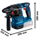Аккумуляторный перфоратор Bosch GBH 185-LI Professional (SDS+, 18 В) без АКБ и зарядного устройства (25300) - изображение 7