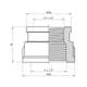 Муфта переходная усиленная LexLine 1 1/4"х1 1/2" ВВ никелированная НК0307-Вн - изображение 2