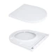 Унітаз підлоговий Dove Rimless 605x370x800 мм, White, з сидінням Slim Duroplast/ Soft-close/ Quick Release QT06228380BW Qtap - зображення 7