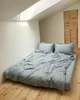 Простирадло Cozy 140x200x20 см на резинці Сіро-блакитне - зображення 7