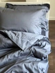 Простирадло Cozy 140x200x20 см на резинці Темно-сіре - зображення 3