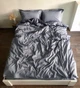 Простирадло Cozy 180x200x20 см на резинці Темно-сіре - изображение 6